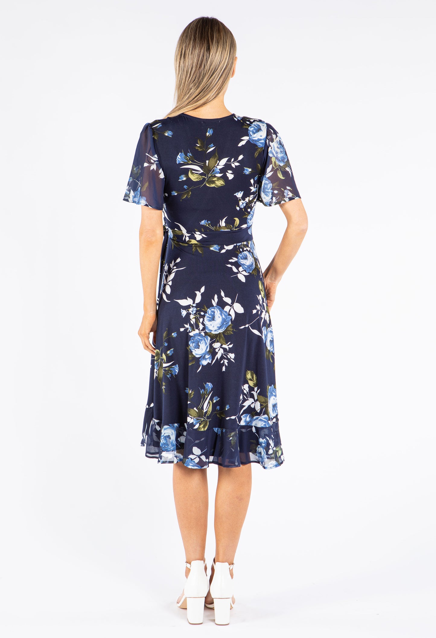 Floral Print Wrap Dress