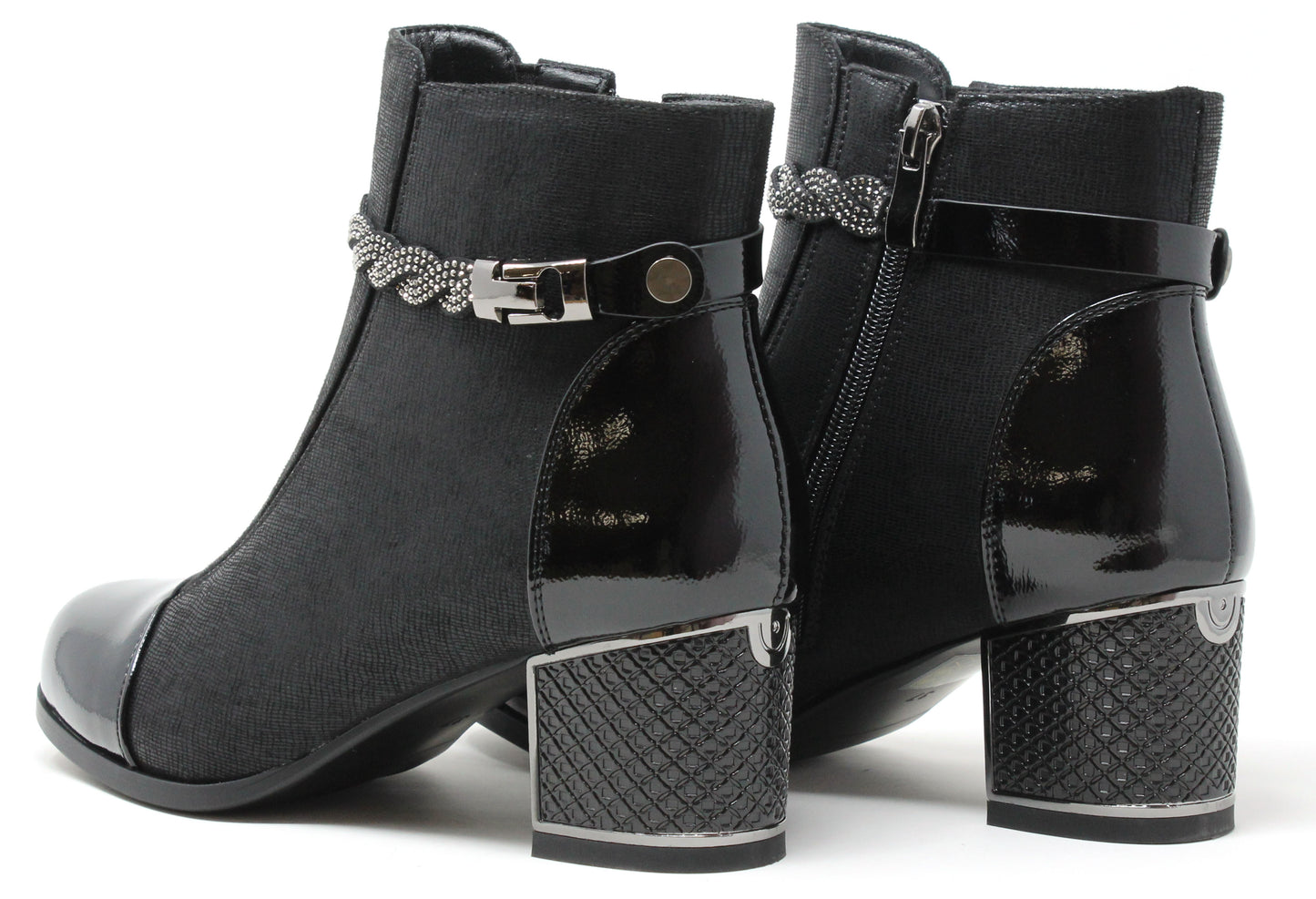 Braided Detail Heeled Boot