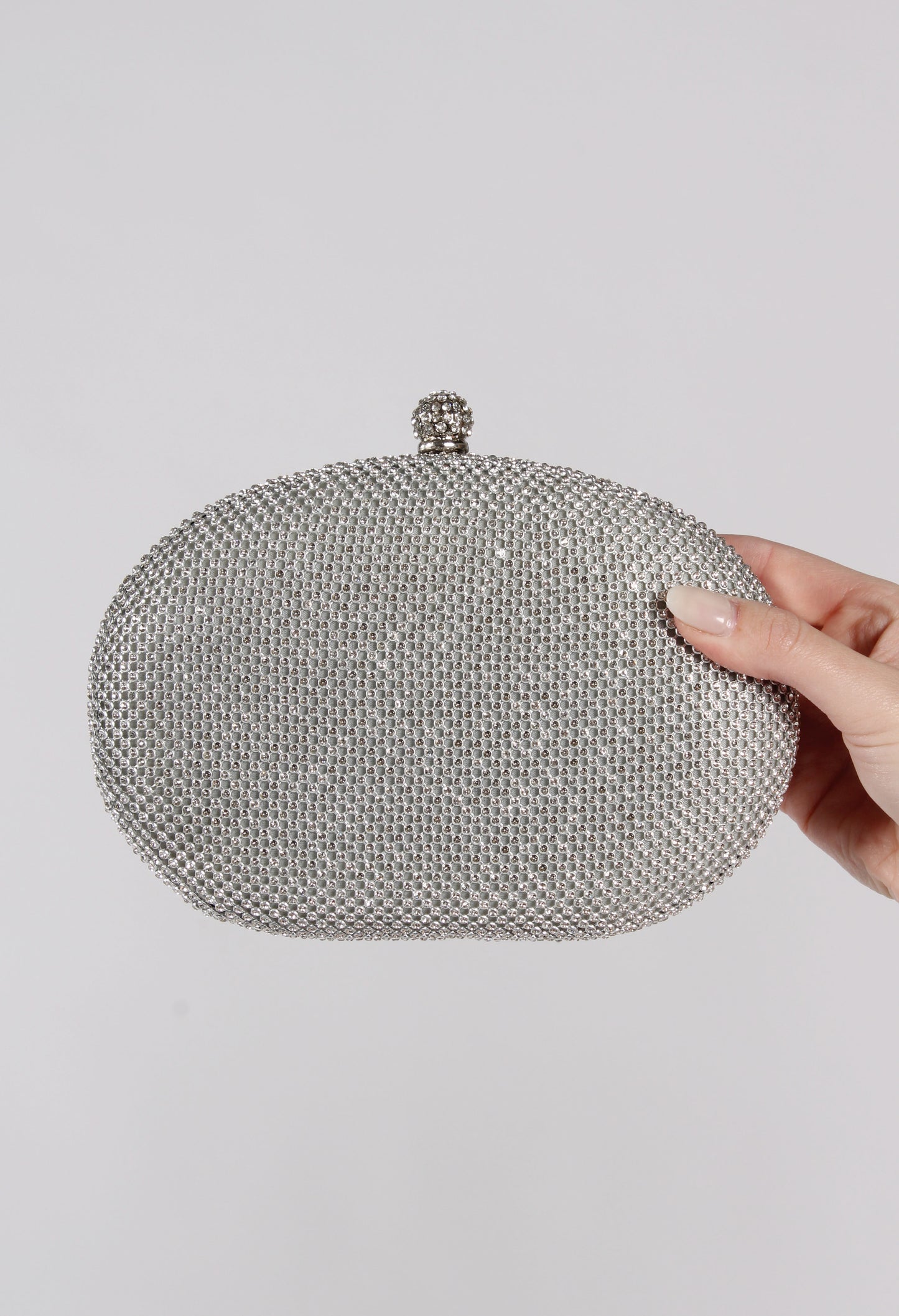 Diamante Round Clutch Bag