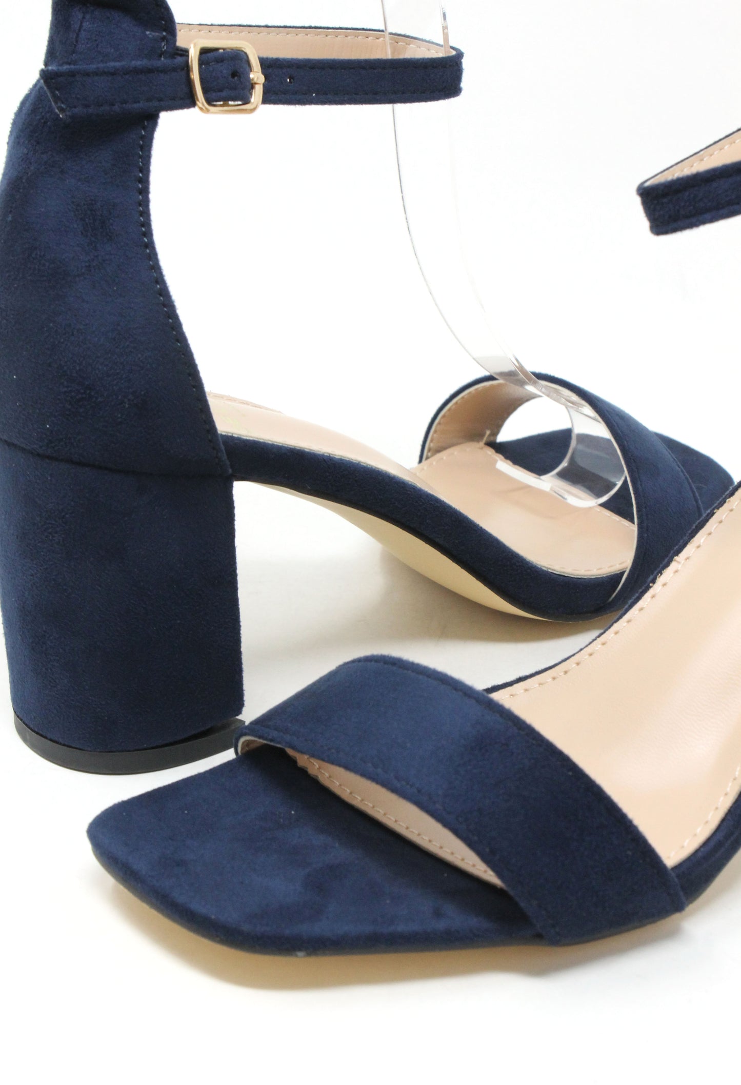 Faux Suede Heel