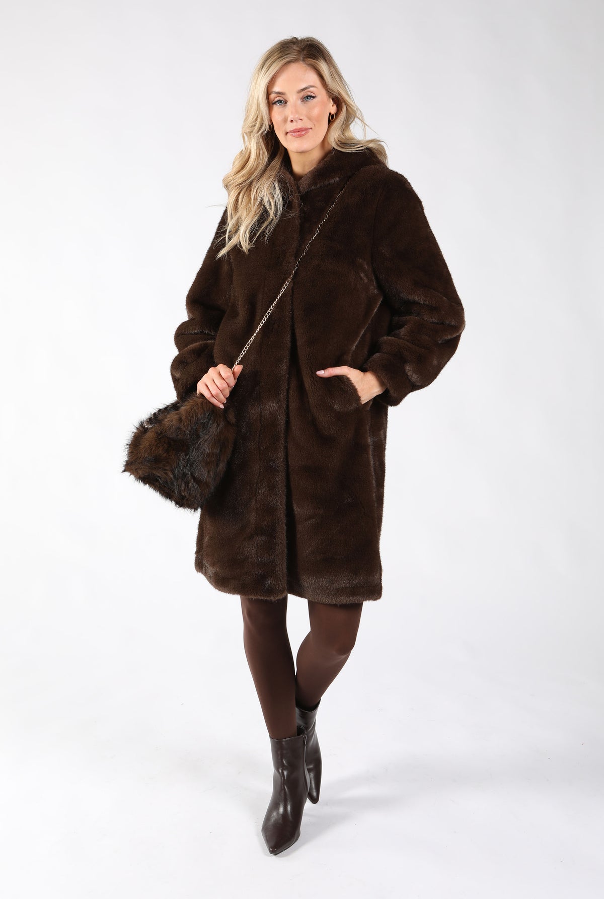 Faux Fur Crossbody Bag