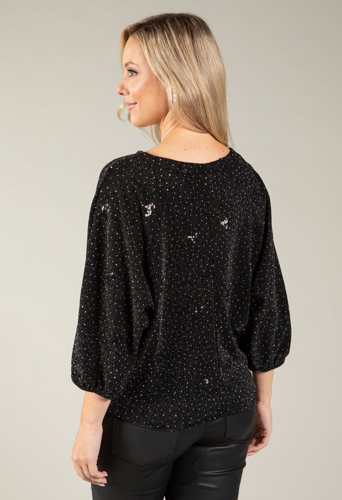 Nice Sequin Star Blouse, view 8 – Pamela Scott
