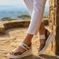 Buckle Detail Wedge Sandal