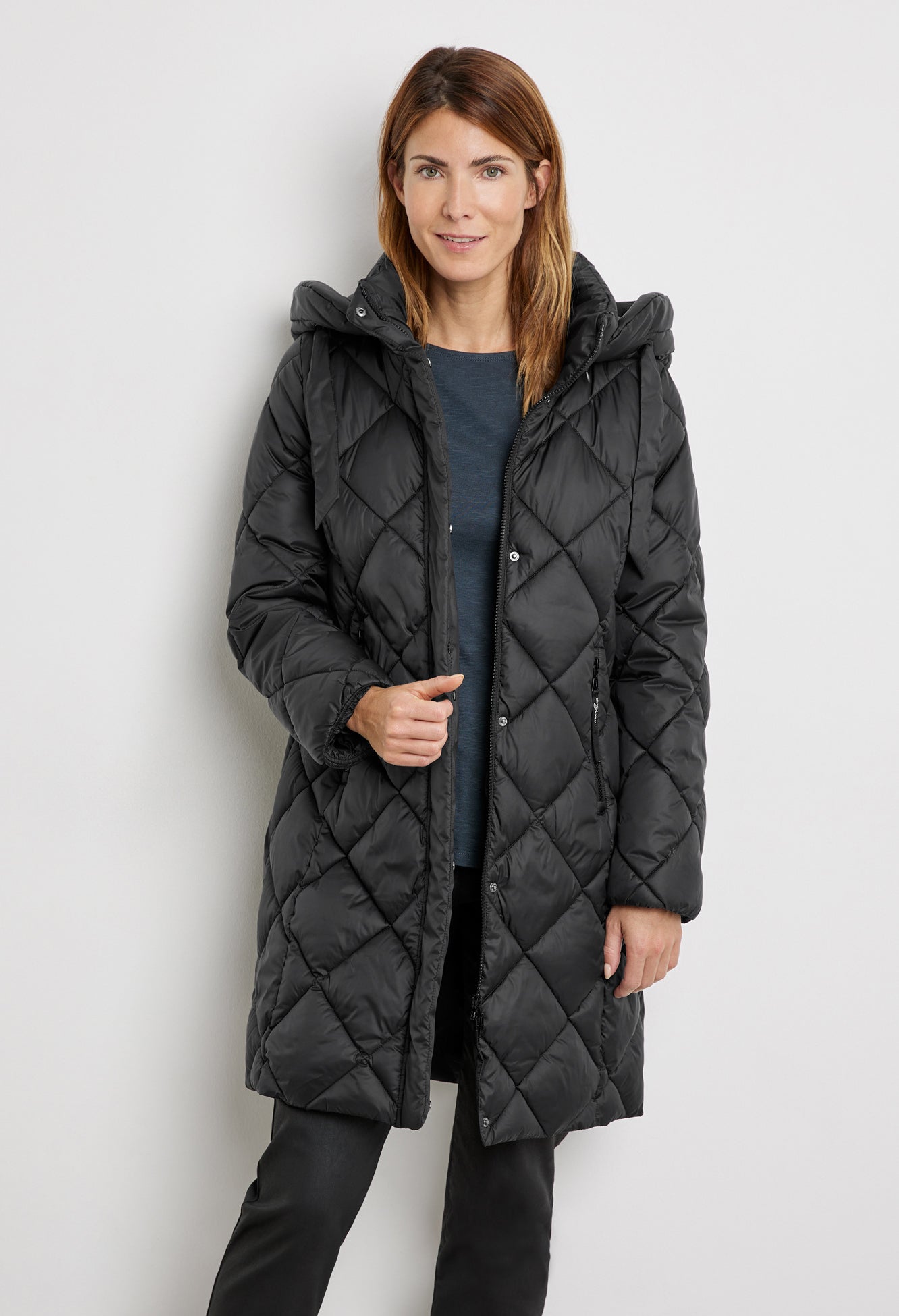 Quilted Hooded Coat
