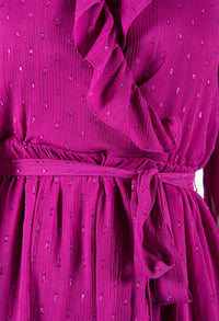 Glittered Ruffle Dress