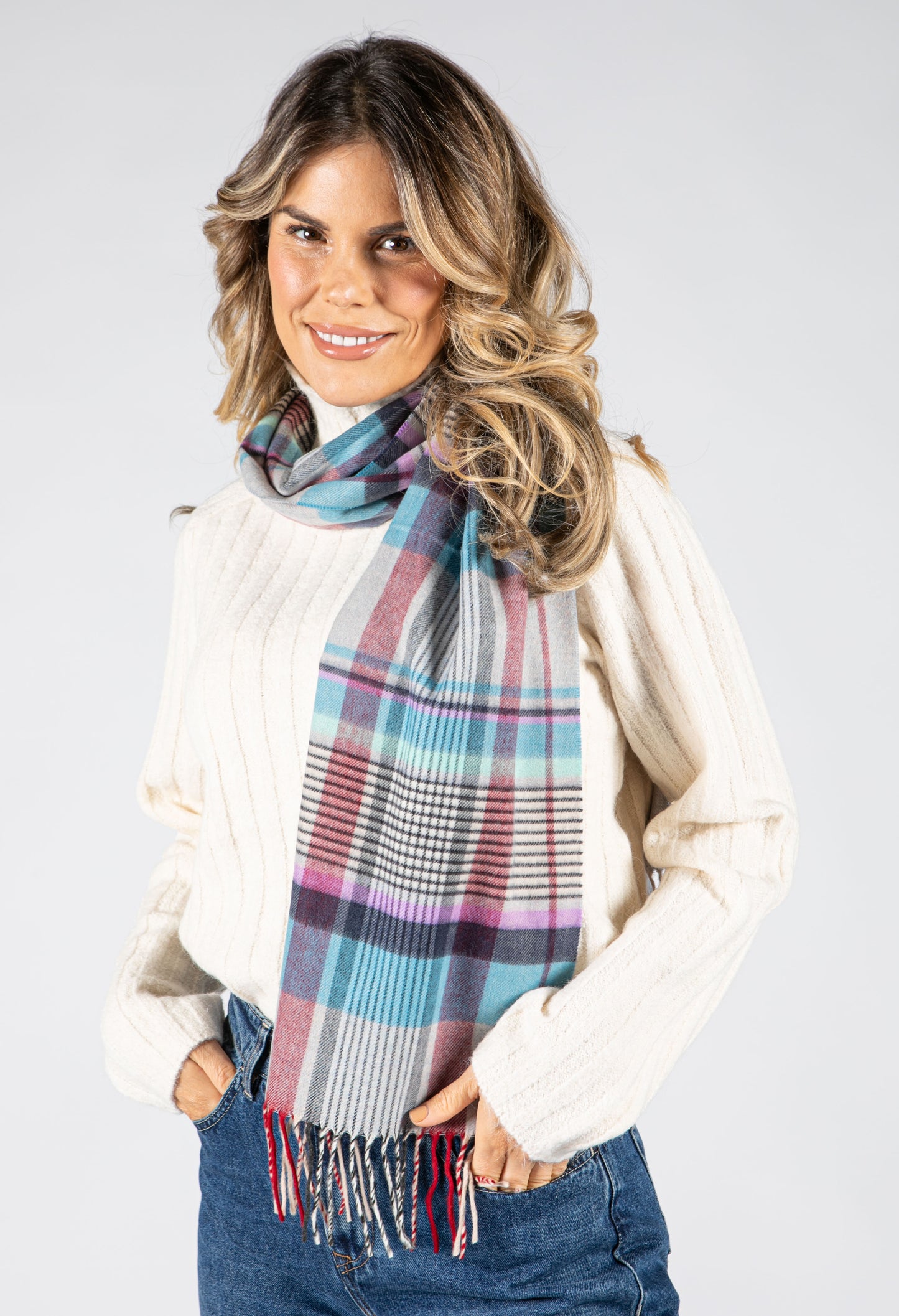 Soft Touch Check Scarf