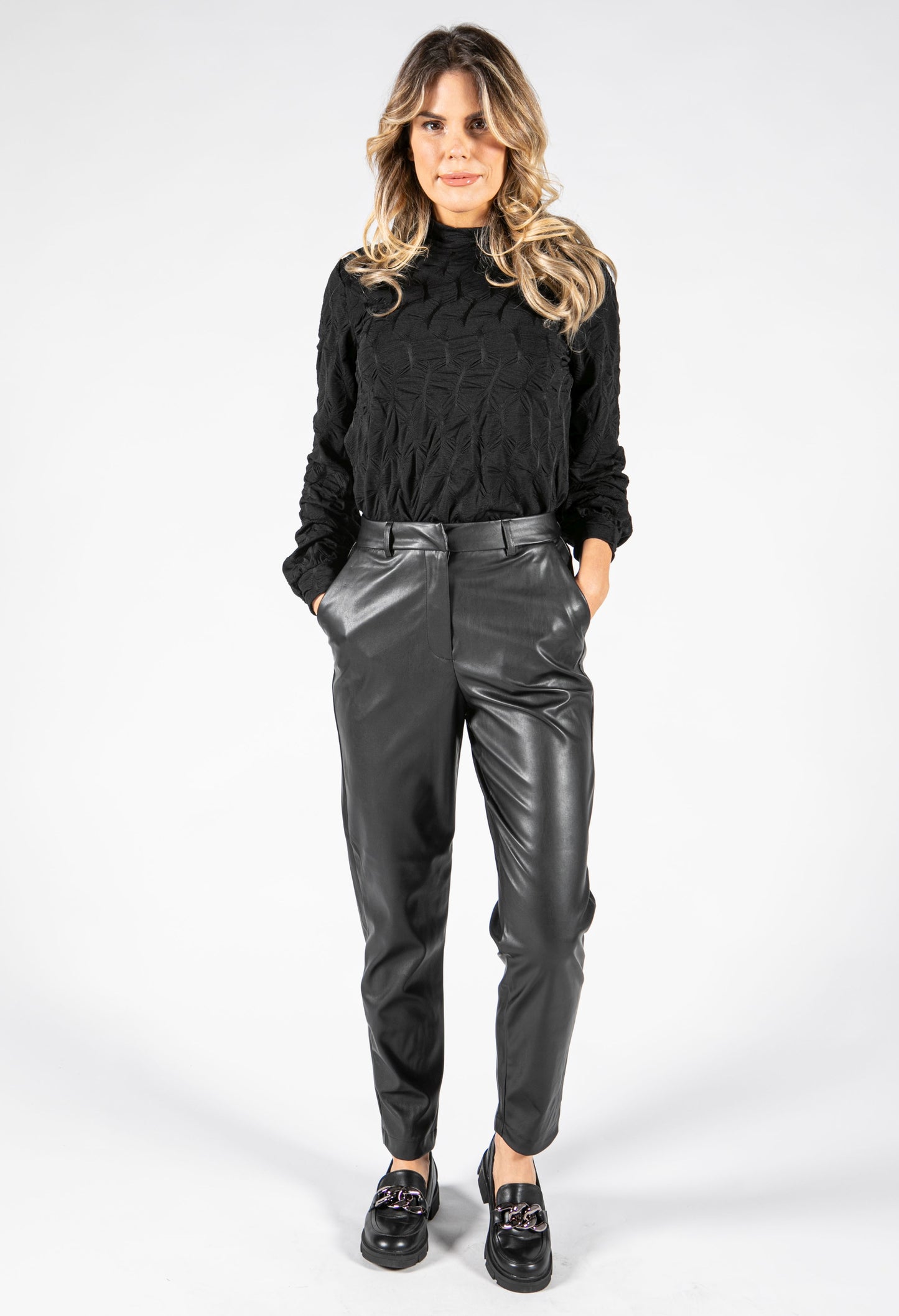 Leather Look Trousers