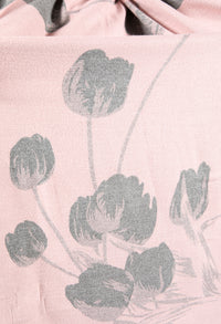 Tulip Print Wool Scarf