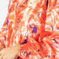Orange Marble Swirl Dress