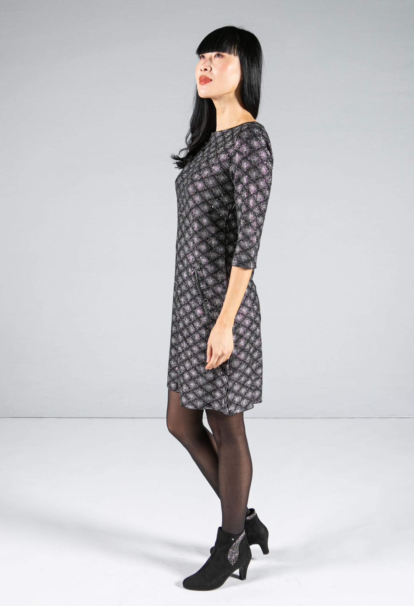 Geometric Design Sequin Dress