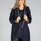 Contrast Soft Wool Touch Coat