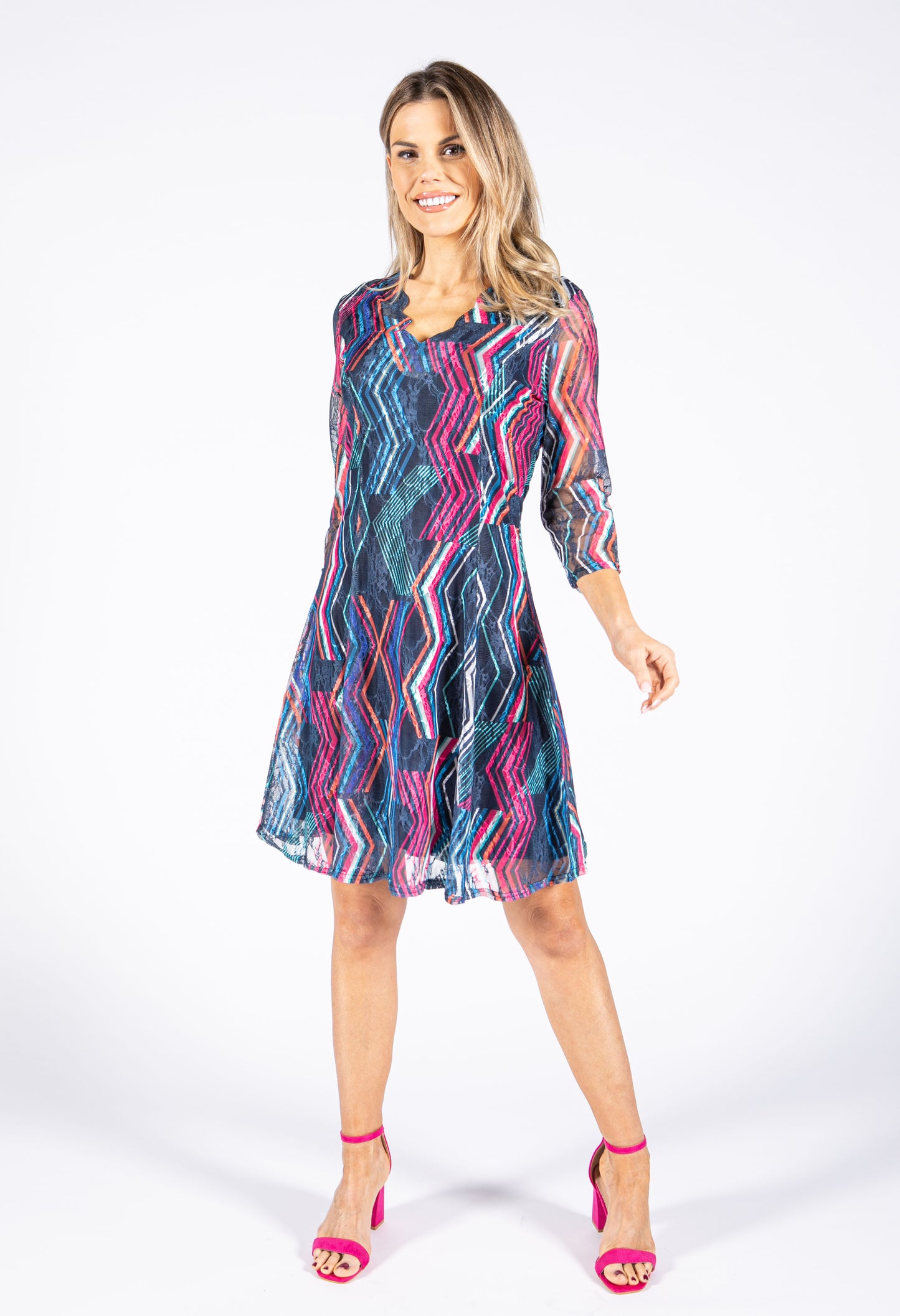 Colour Pop Geo Lace Dress