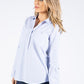 Striped Front Pocket Blouse