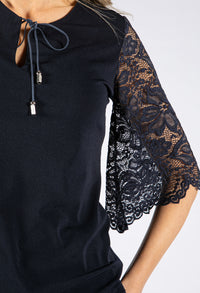 Lace Sleeve Blouse-1