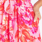 Pink Floral Bloom Midi Dress