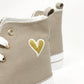 Embroidered Heart High Tops