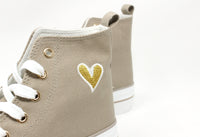 Embroidered Heart High Tops