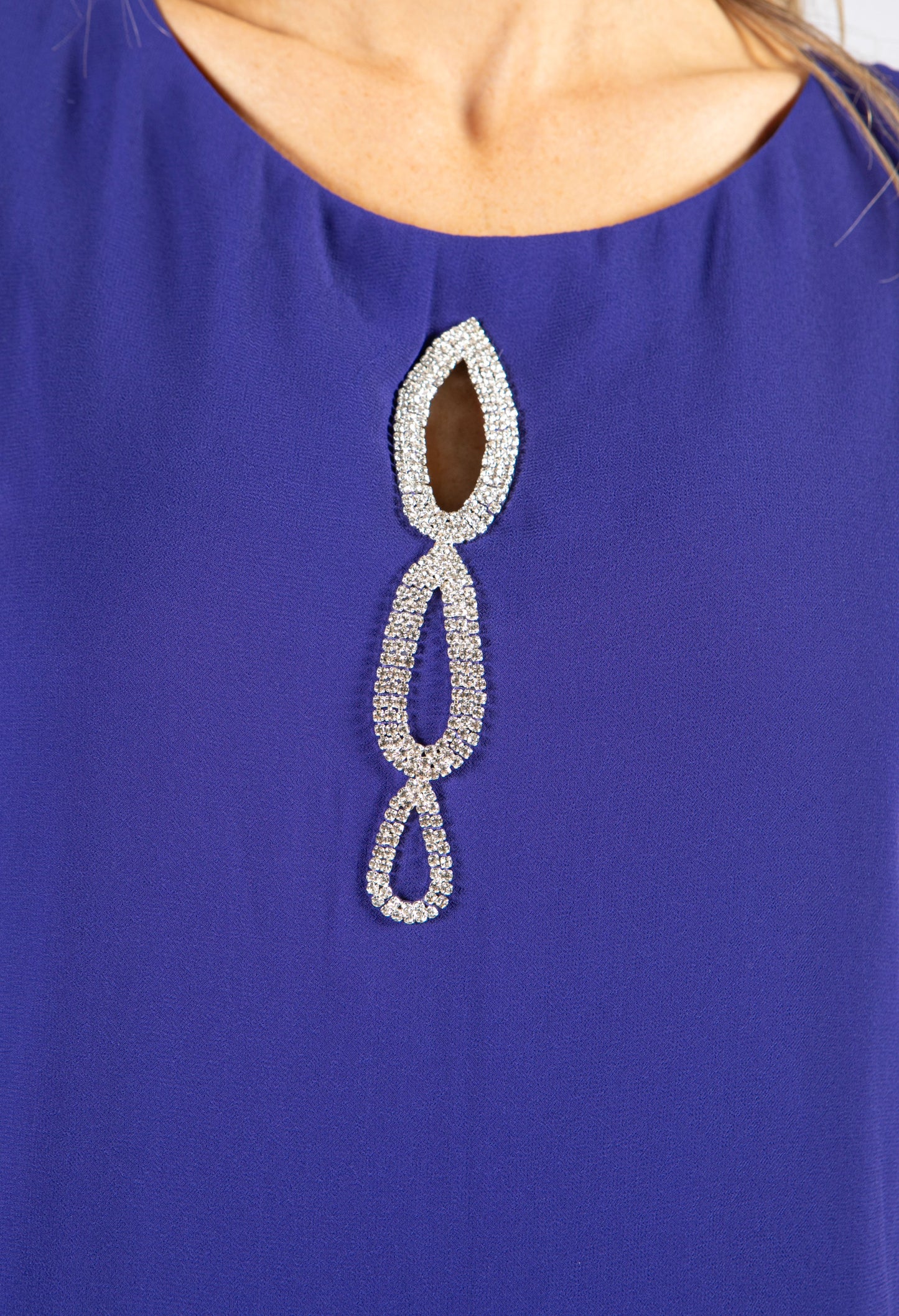 Diamante Neckline Dress