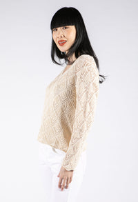 Crochet Knit Pullover-1