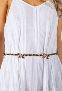Bow Detail Chain Belt