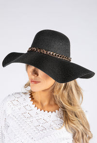 Gold Chain Detail Sunhat