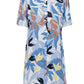 Floral Palm Print Shirt Dress