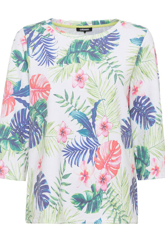 Tropical Print Sweatshirt