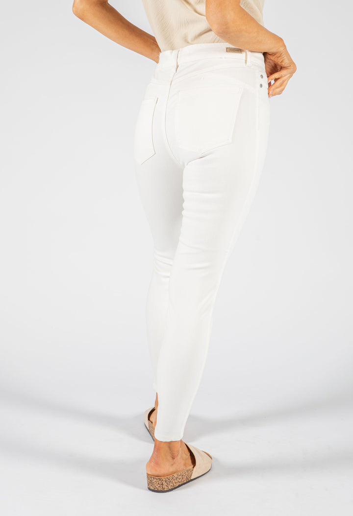 PIPER HUGGER ANKLE SKINNY IN PORCELAIN
