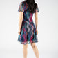 Zigzag Lace Print Dress