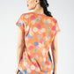 Abstract Spotted Soft V Neckline Top
