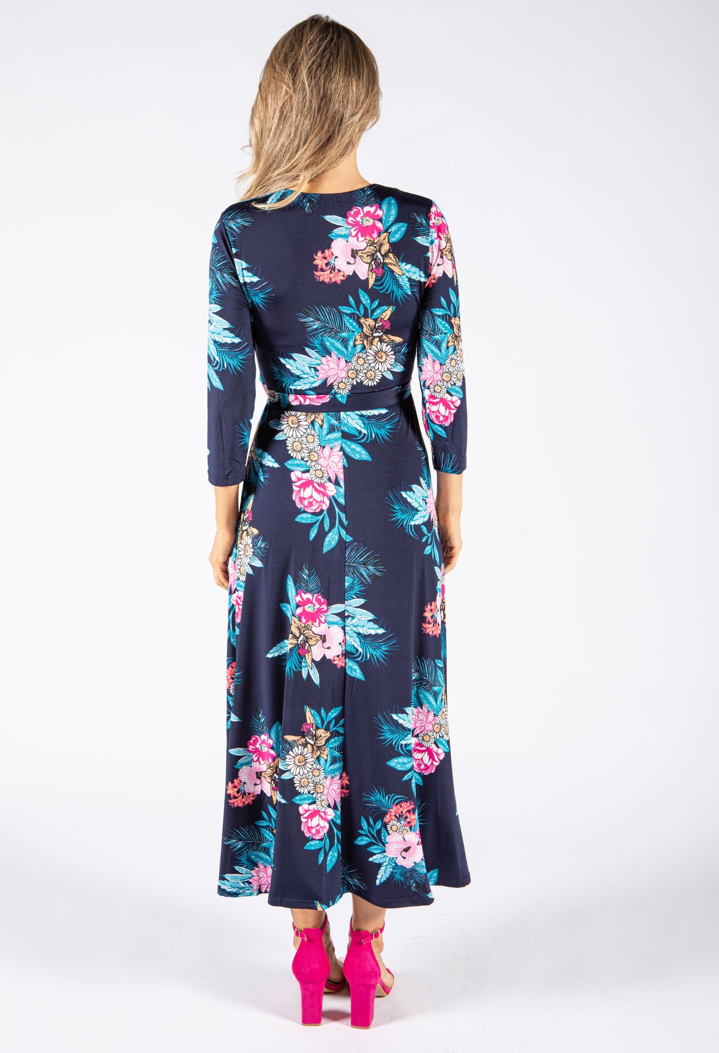 Mixed Flower Print Dress