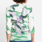 Abstract Leaf Print Top-1