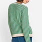 Tweed Pattern Knit Cardigan