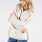 Zip Neck Knit Pullover