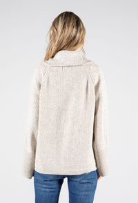 Zip Neck Knit Pullover