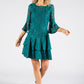 Lace Flare Sleeve Dress