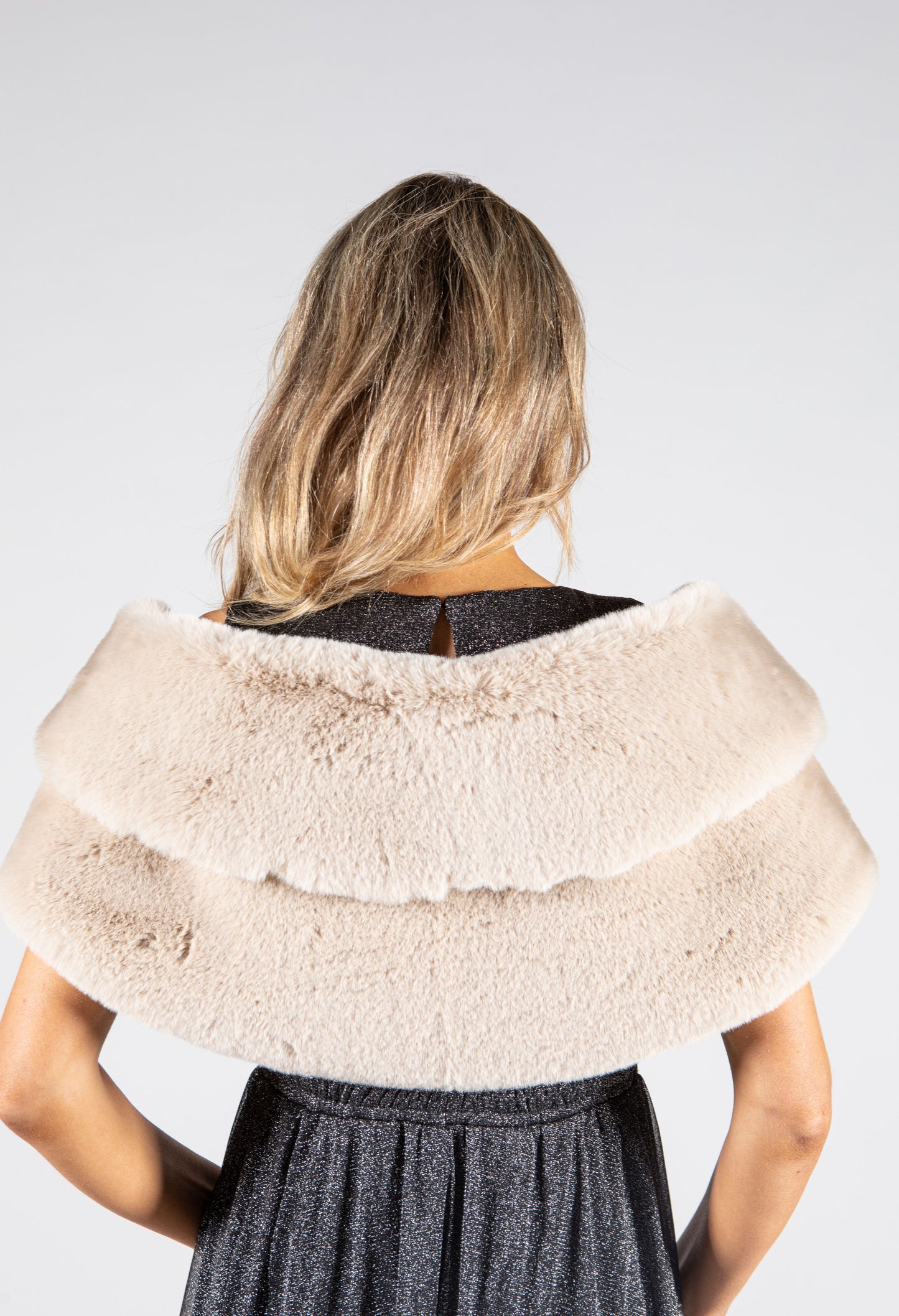 Faux Fur Wrap with Clasp