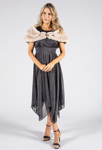 Faux Fur Wrap with Clasp