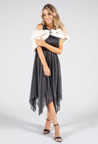 Faux Fur Wrap with Clasp