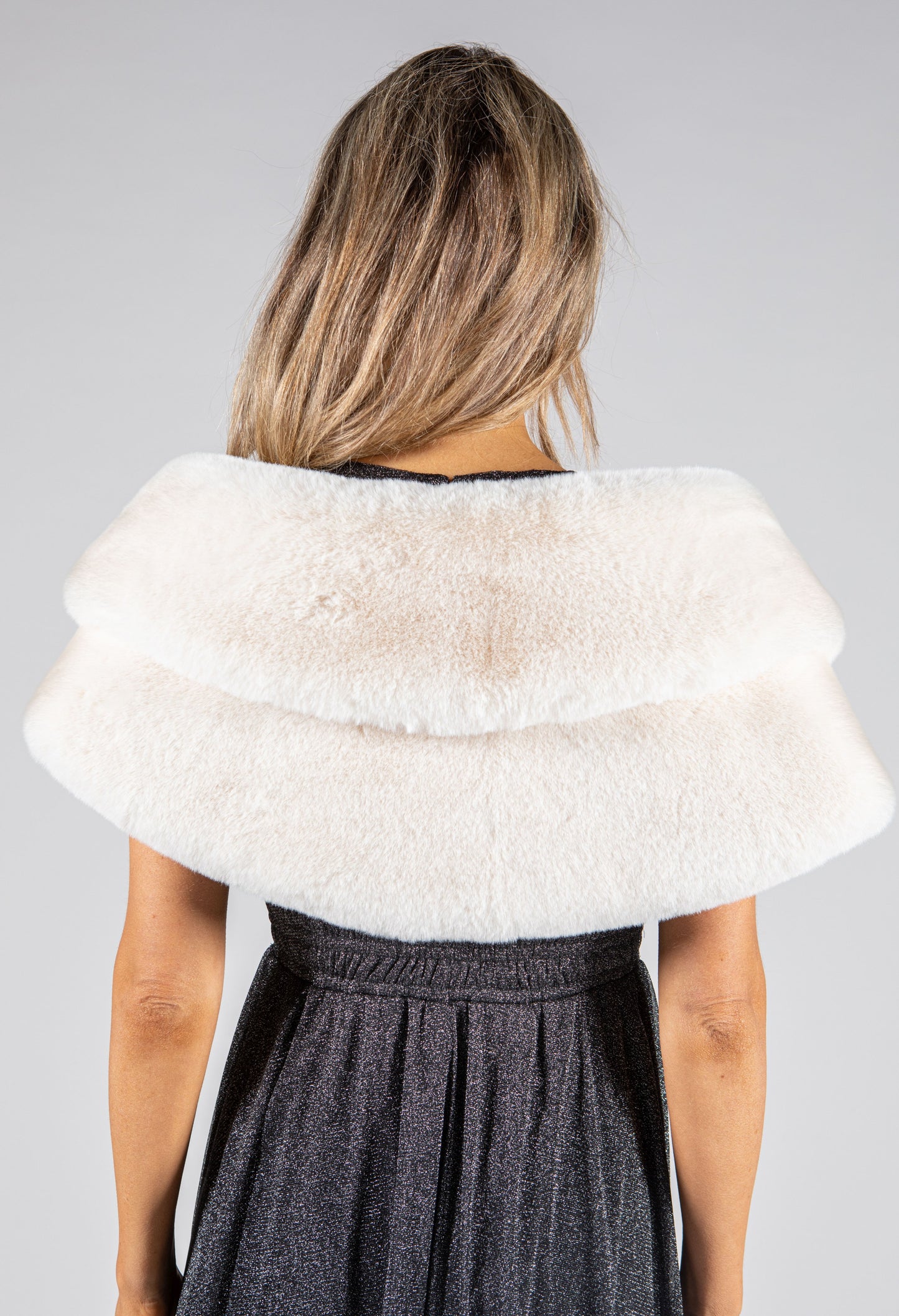 Faux Fur Wrap with Clasp