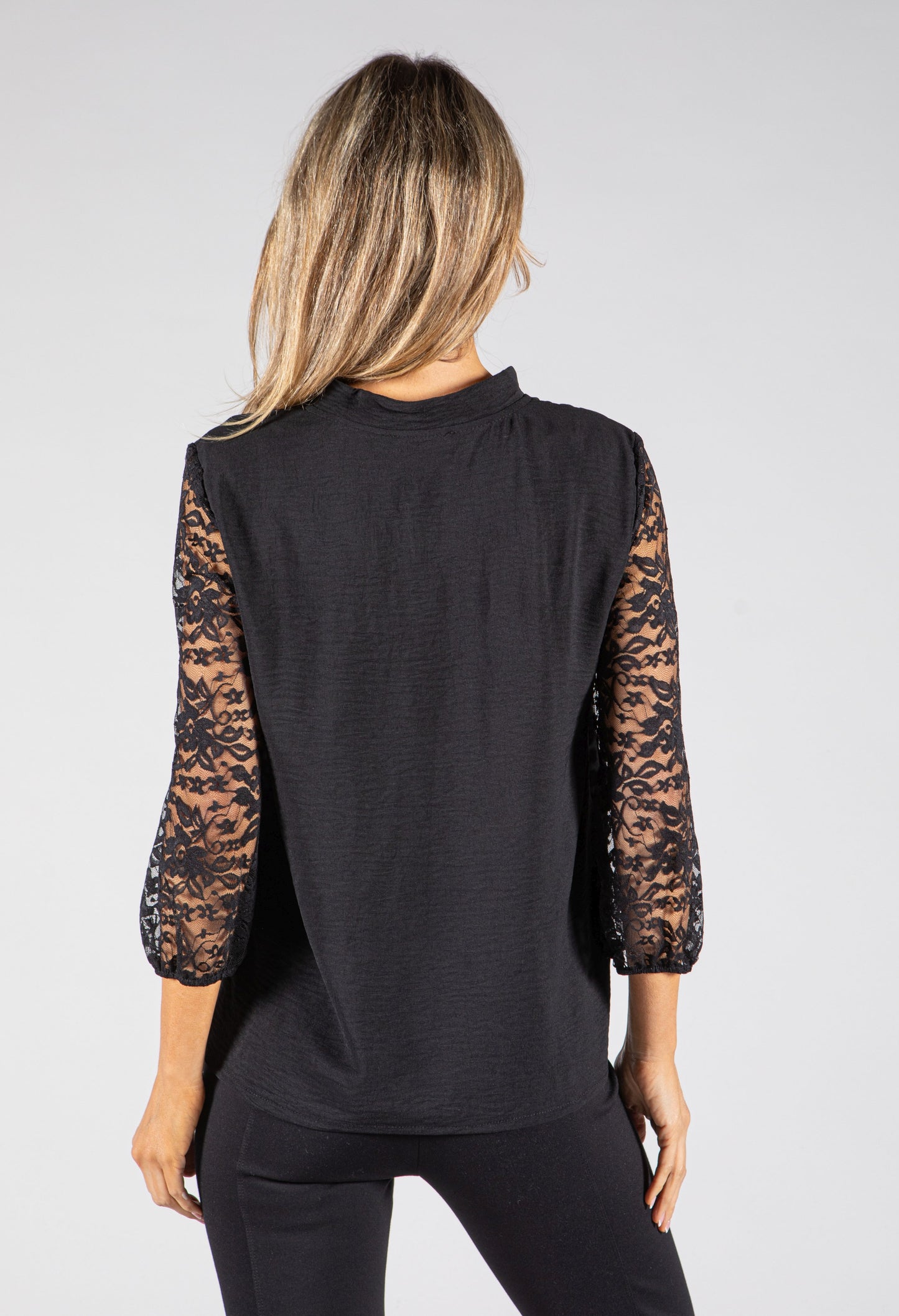 Lace Sleeve Blouse
