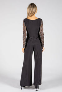 Embellished Sleeve Knot Detail 2 Piece Set