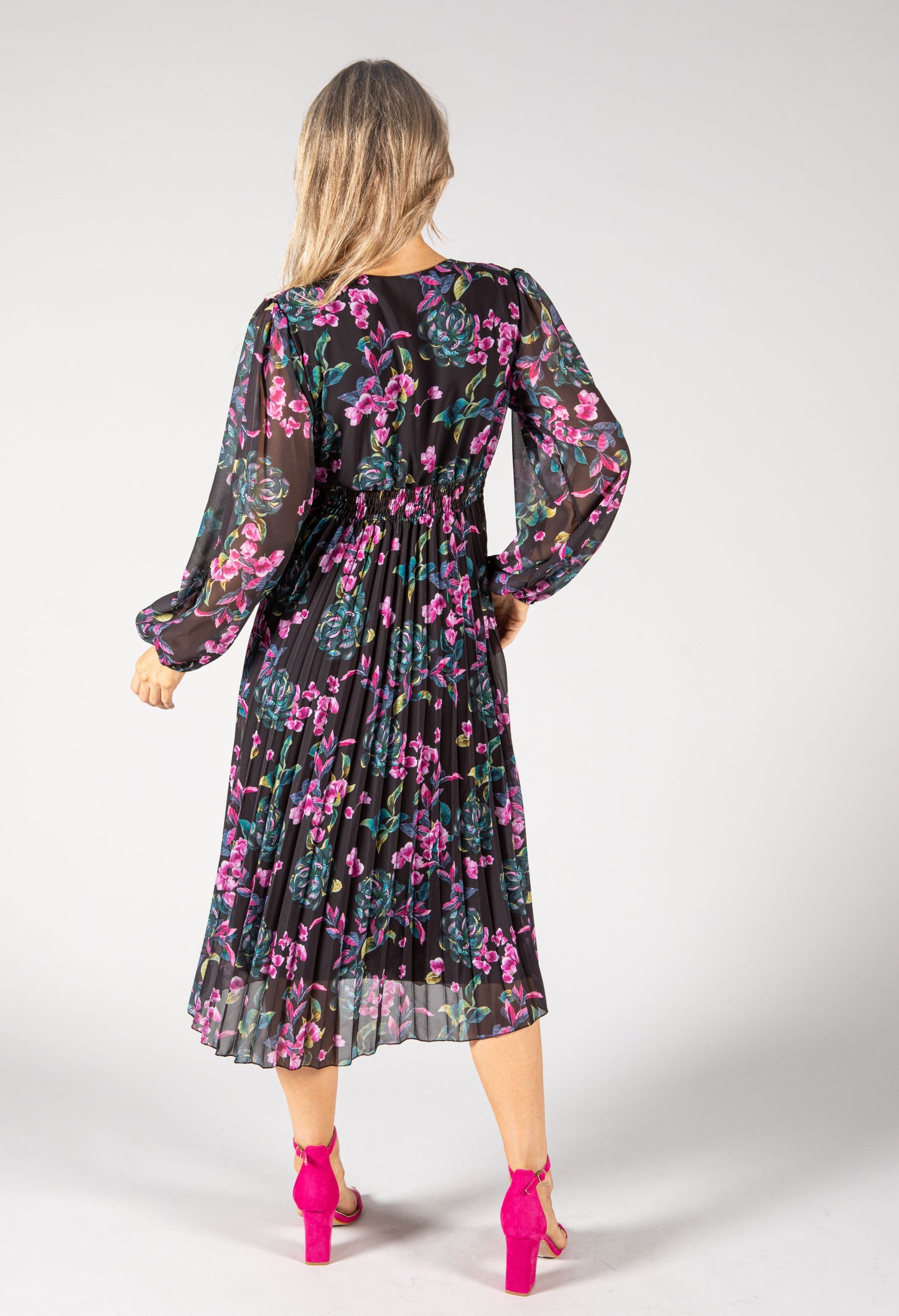 Floral Pleated Dress