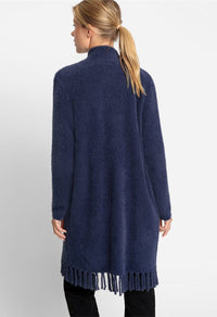 FLUFFY CARDIGAN WITH OPEN FRONT