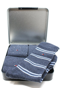 4 Pack Classic Stripe Sock Gift Box