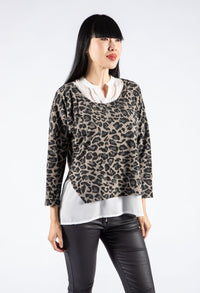 Layered Look Leo Pullover