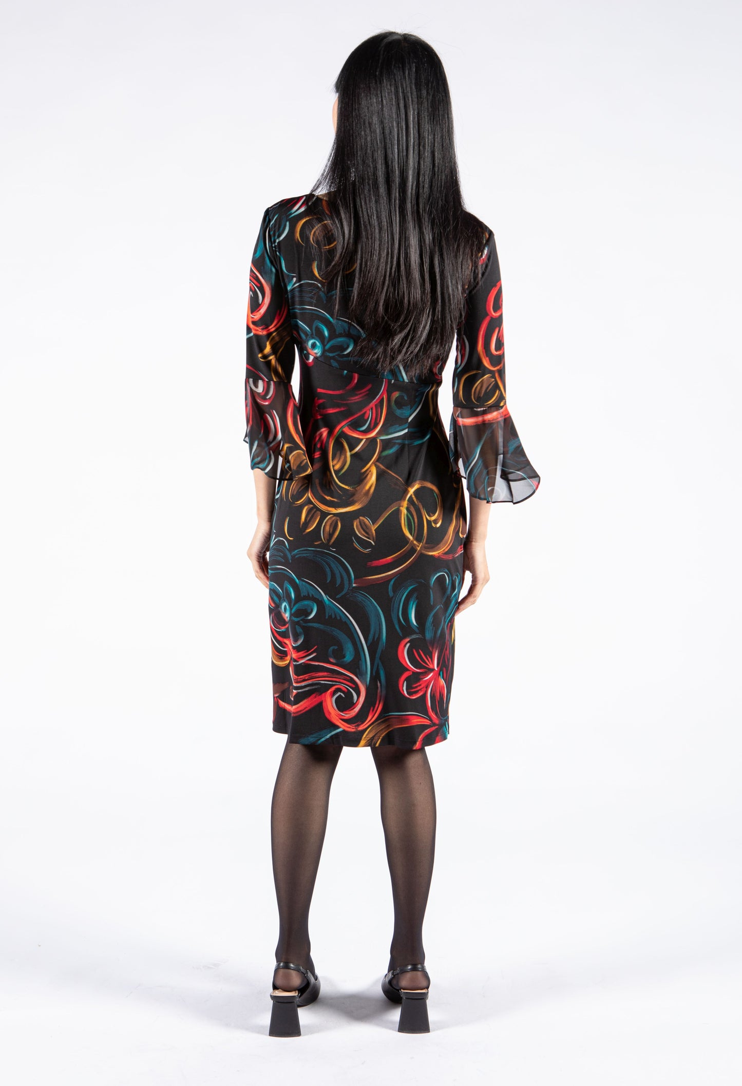 Swirl Print Dress