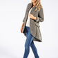 Military Style Coat in Soft Cord