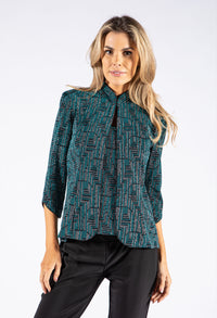 Geometric Sparkle Two Piece Top and Jacket