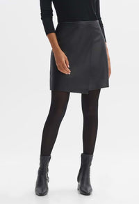 Reana Faux Leather Skirt
